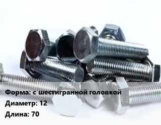 Болт с шестигранной головкой 12х70